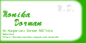 monika dorman business card